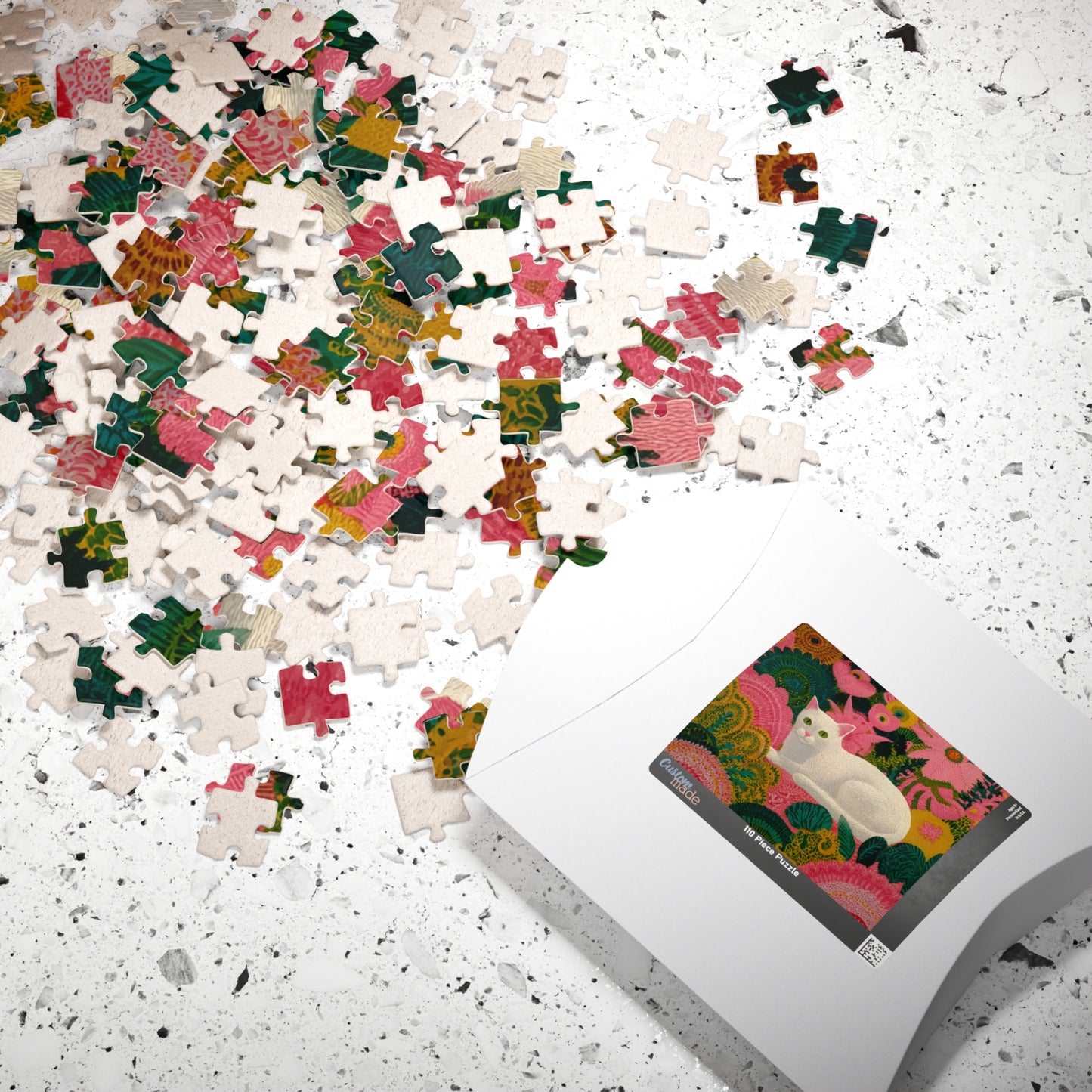 The Garden Cat – Bright Fauvist Garden Jigsaw Puzzle, Animal Theme Nature and Cat Art Puzzle, Matisse-Inspired Puzzle The Puzzle Chest