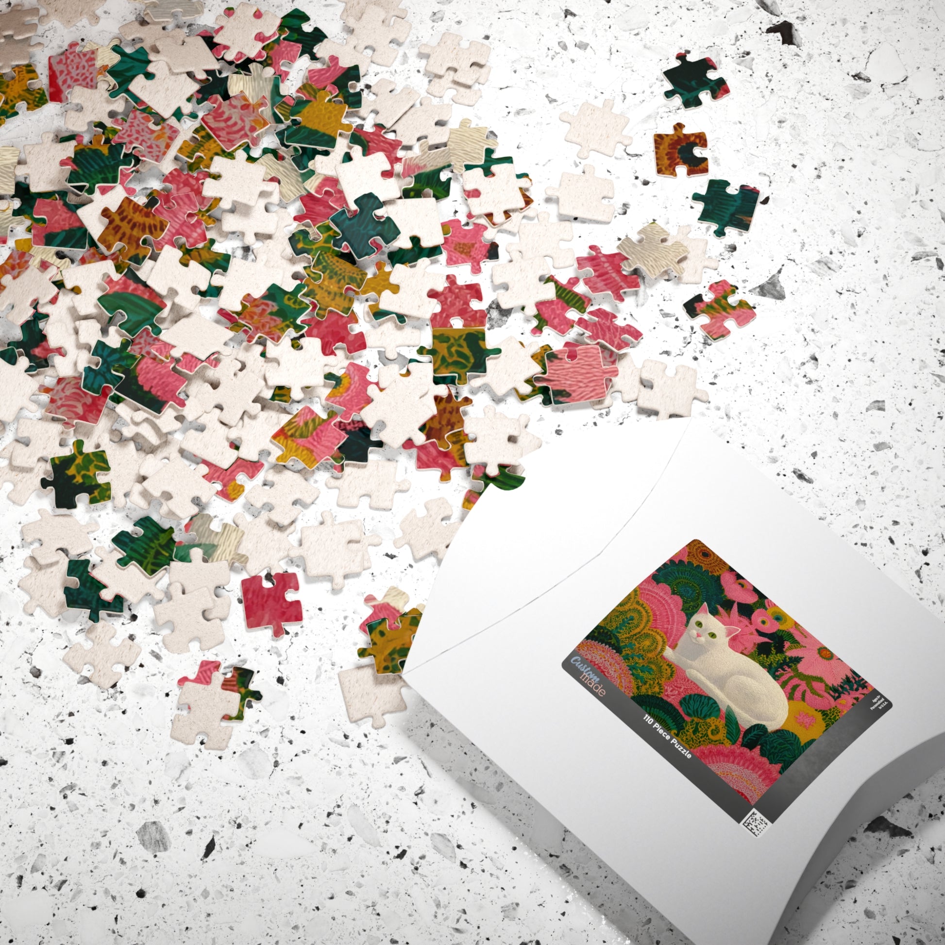 The Garden Cat – Bright Fauvist Garden Jigsaw Puzzle, Animal Theme Nature and Cat Art Puzzle, Matisse-Inspired Puzzle The Puzzle Chest