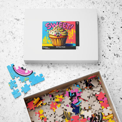 Sweet Cupcake Puzzle - Pop Art Jigsaw Game, Fun Activity, Birthday Gift for Friends, Family Activity, Brain Teaser, Best Gift Idea Puzzle The Puzzle Chest