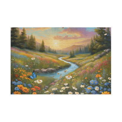 Serene Nature Puzzle - 110, 252, 520, 1014-piece, Family Activity, Home Decor, Gift for Nature Lovers, Mindfulness, Challenge Your 1014 pcs (Horizontal) Puzzle The Puzzle Chest