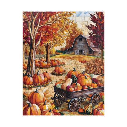 Autumn Harvest Jigsaw Puzzle, Mosaic Fall Scene Game for Adults, Gifted Puzzle Nature Enthusiasts Puzzle Lover Frameable Wall Art 252 pcs (Vertical) Puzzle The Puzzle Chest