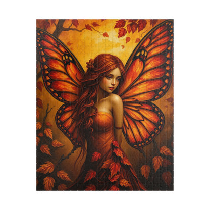 Autumn Spirit Fairy Puzzle, Enchanting Mystical Artwork for Puzzle Lover, Ideal Gift for Holiday, Collectible Art, Mindful Relaxing Activity 520 pcs (Vertical) Puzzle The Puzzle Chest