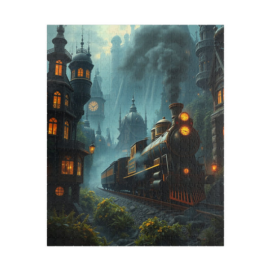 Steampunk Mystical Train Puzzle - Enchanting Steam Engine Design, Perfect for Gifts, Family Fun, Relaxing Activities, Puzzle Lovers 520 pcs (Vertical) Puzzle The Puzzle Chest