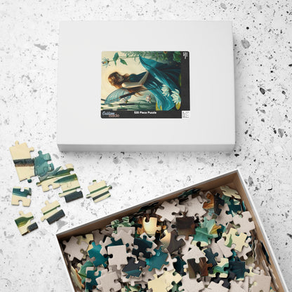 Lily Pond Secrets Fairy Puzzle, 110/252/520/1014-piece Fantasy Art Adult Jigsaw Game, Nature Lover Gift for Friend Holiday Birthday