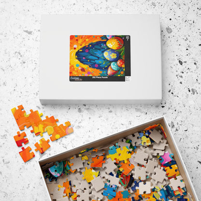 Vibrant Easter Egg Puzzle, Spring Jigsaw Game for Adults, Fun Family Activity, Puzzle Lover Holiday Birthday Gift for Friends, Easter Celebration Puzzle The Puzzle Chest
