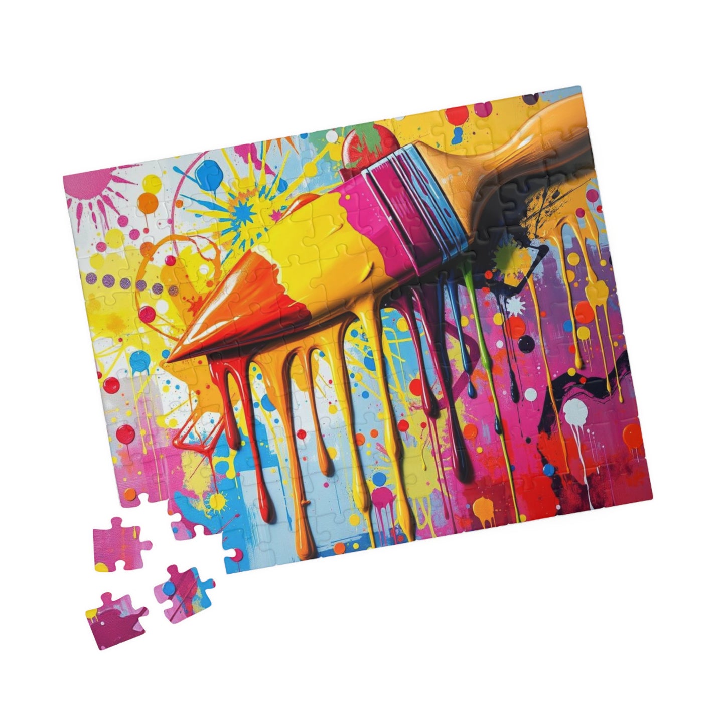Vibrant Art Puzzle - Color Splash Pop Art Jigsaw, Fun Family Activity, Creative Gift for Art Lover, Home Entertainment, Relaxing Puzzle Time Puzzle The Puzzle Chest