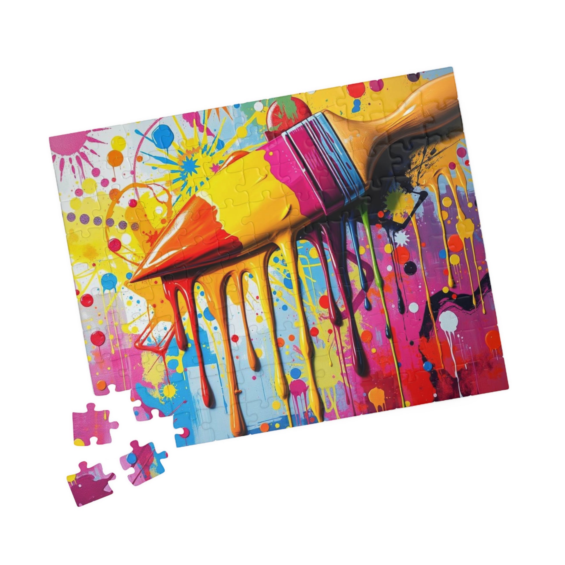 Vibrant Art Puzzle - Color Splash Pop Art Jigsaw, Fun Family Activity, Creative Gift for Art Lover, Home Entertainment, Relaxing Puzzle Time Puzzle The Puzzle Chest