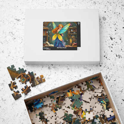 Enchanting Bookish Fairy Puzzle - Library Workshop, Steampunk Fantasy Jigsaw Puzzle Gift for Book Lovers, Puzzle Fanatics, Art Enthusiasts Puzzle The Puzzle Chest