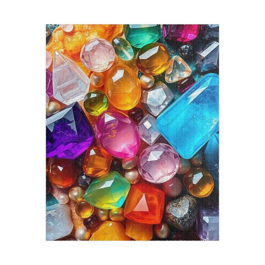 Chaotic Gemstone Puzzle - Colorful Jewel Jigsaw for Adults, Ideal for Family Bonding, Art Lovers Gift for Friends, Mental Exercise for Seniors 520 pcs (Vertical) Puzzle The Puzzle Chest