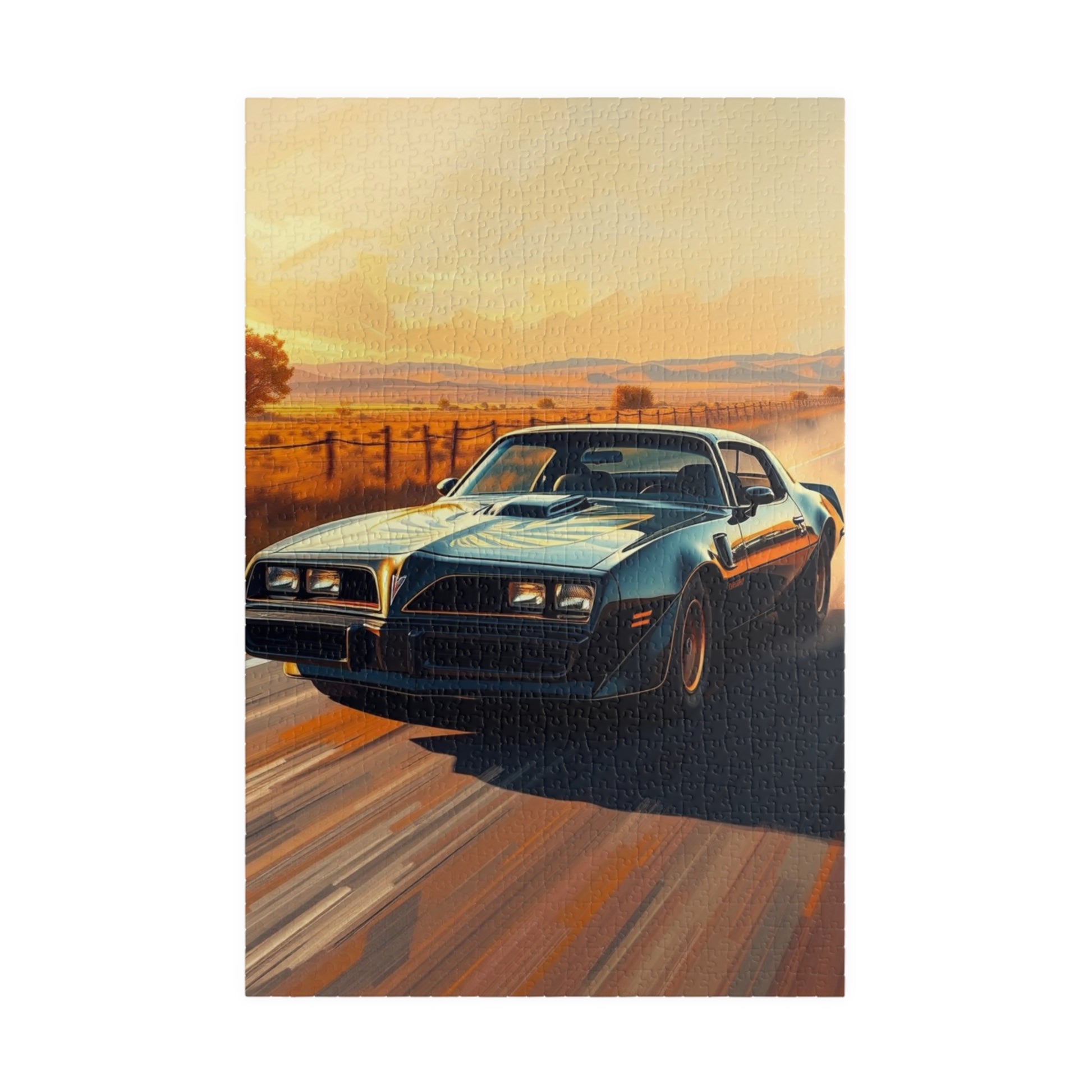 Vintage Car Jigsaw Puzzle - 1977 Firebird, Classic Auto Art 1014 pcs (Vertical) Puzzle The Puzzle Chest