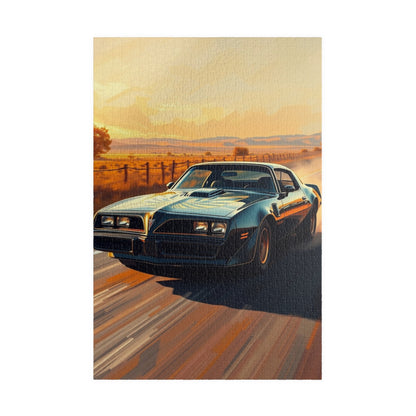 Vintage Car Jigsaw Puzzle - 1977 Firebird, Classic Auto Art 1014 pcs (Vertical) Puzzle The Puzzle Chest