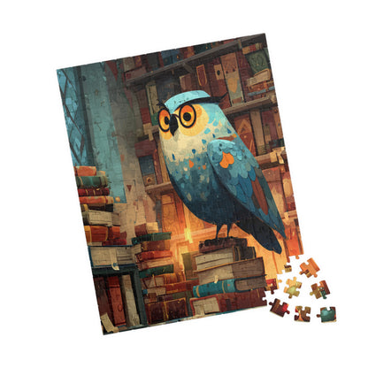 Owl Librarian Jigsaw Puzzle - Bird Game for Book Lovers | Great for Family Bonding, Gifts, Decor, Relaxation, and Mindfulness 252 pcs (Vertical) Puzzle The Puzzle Chest