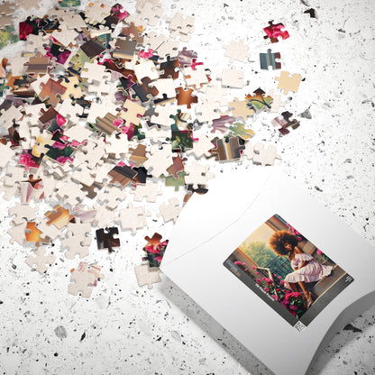 African American Woman Puzzle, Black Lady on Porch Jigsaw Game, Afrocentric Gift for Adults, Unique Puzzle Black Art Puzzle The Puzzle Chest