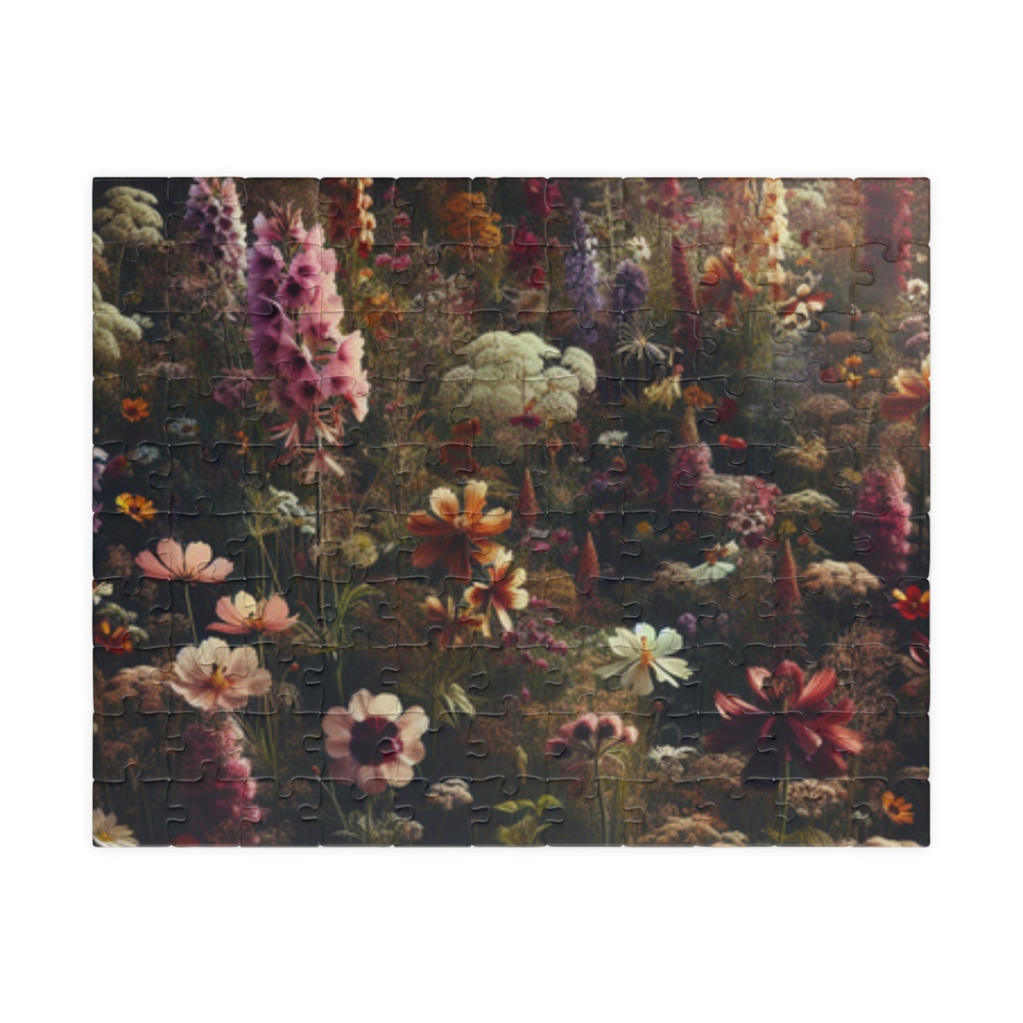 Wildflower Patch Puzzle, 110-1014 Piece Botanical Art Challenging Jigsaw, Tabletop Game for Quiet Family Time Activity, Puzzle Lover Gift 110 pcs (Horizontal) Puzzle The Puzzle Chest