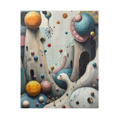 Fantastical Childlike World Puzzle for Adults, Abstract Shapes Jigsaw Game for Solo Fun, Family Activity, Puzzle Lover Gift for Friend 110 pcs (Vertical) Puzzle The Puzzle Chest