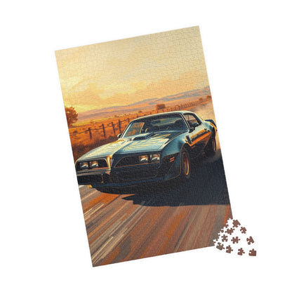 Vintage Car Jigsaw Puzzle - 1977 Firebird, Classic Auto Art Puzzle The Puzzle Chest