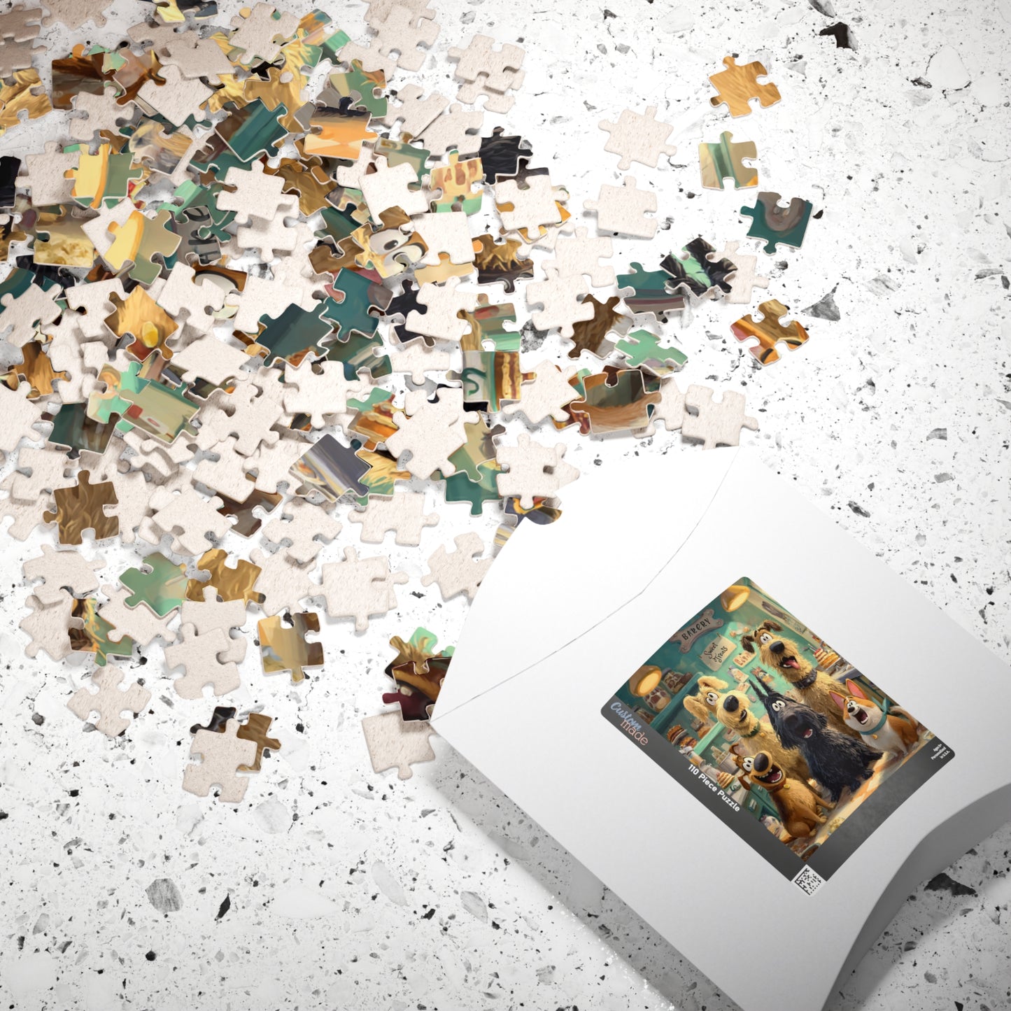 Dog Crew Bakery - Kitchen Scene, Animal Themed Puzzle for Adults, Fun Family Activity, Pet Lover Holiday Birthday Gift Puzzle The Puzzle Chest