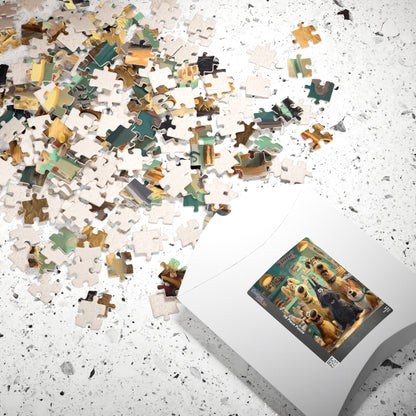 Dog Crew Bakery - Kitchen Scene, Animal Themed Puzzle for Adults, Fun Family Activity, Pet Lover Holiday Birthday Gift Puzzle The Puzzle Chest