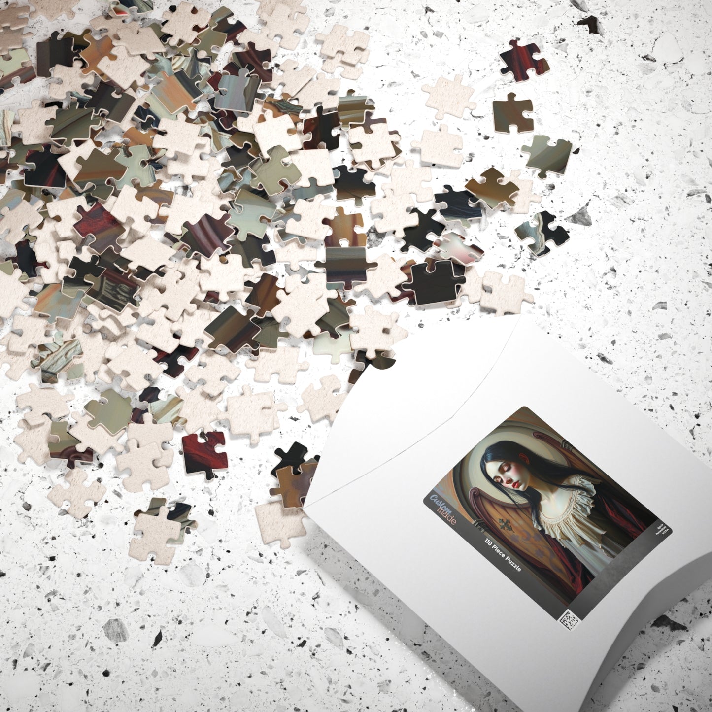 Artistic Portrait Puzzle, Unique Jigsaw Puzzle for Adults, Perfect Gift for Gothic Art Lover and Puzzle Enthusiast, Mindfulness Activity Puzzle The Puzzle Chest