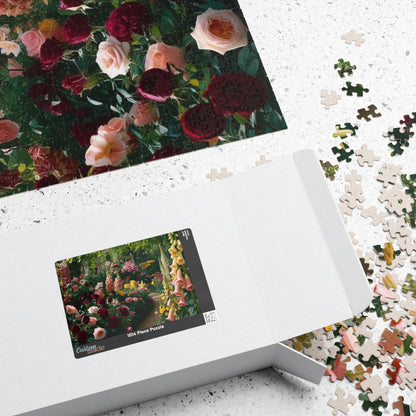 Garden Floral Puzzle, Relaxing Nature Scene, 110, 252, 520, 1014-piece Flower Adult Jigsaw Game, Family Fun, Gifts, Gardening Enthusiasts Puzzle The Puzzle Chest