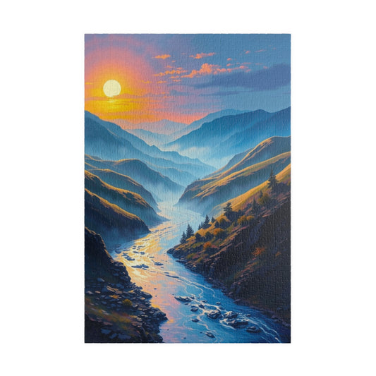 Serene Landscape Puzzle - 110/252/520/1014-piece, Nature Lover's Gift, Relaxing Activity, Family Fun, Mindfulness Toy 1014 pcs (Vertical) Puzzle The Puzzle Chest