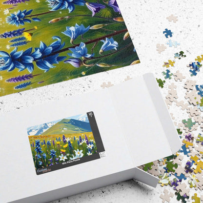 Floral Landscape Puzzle - Nature Themed Jigsaw Game for Adults, Indoor Home Activity, Family or Solo Fun, Best Gift for Puzzle Lover Art Fan Puzzle The Puzzle Chest
