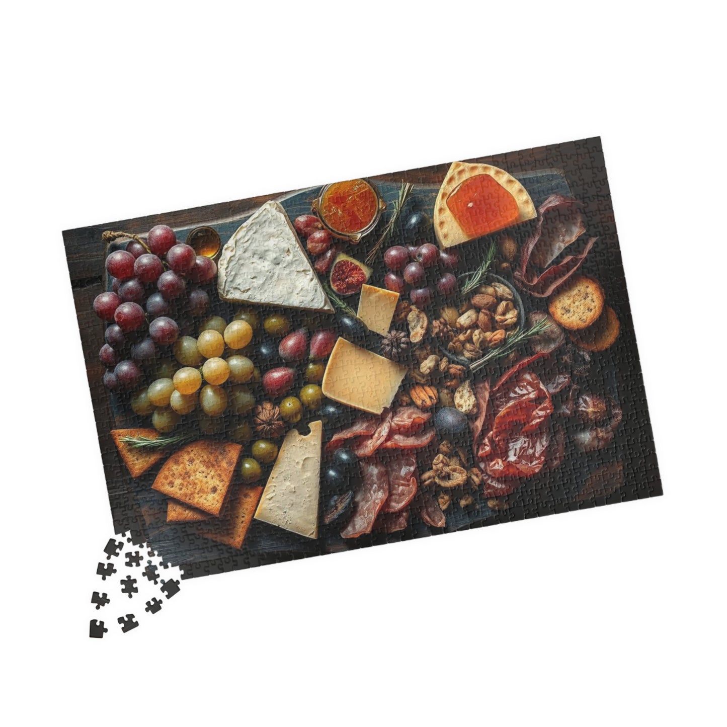 Artisanal Food Jigsaw Puzzle for Adults - 110, 252, 520, 1014-piece, Gourmet Cheeseboard Kitchen Decor, Puzzle Gift for Foodies Puzzle The Puzzle Chest