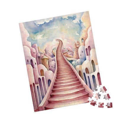 Dreamy Staircase Puzzle Inspired by Salvador Dalí, Distorted Architecture Jigsaw Game Challenging Brain Teaser, Home Decor, Mindful Activity Puzzle The Puzzle Chest