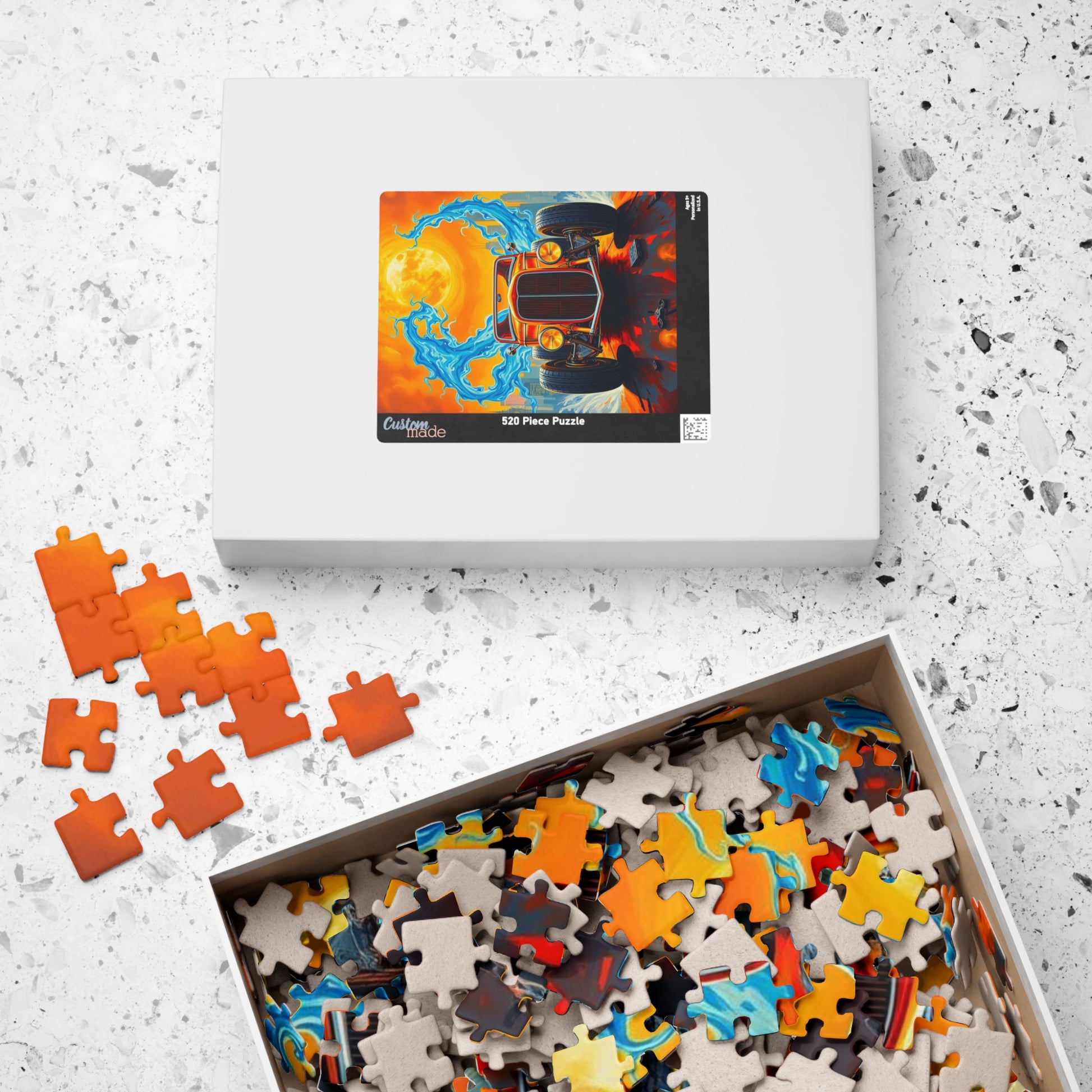 Vintage Car Puzzle - Retro Classic Automobile Artwork, Nostalgic Vehicle Puzzle The Puzzle Chest