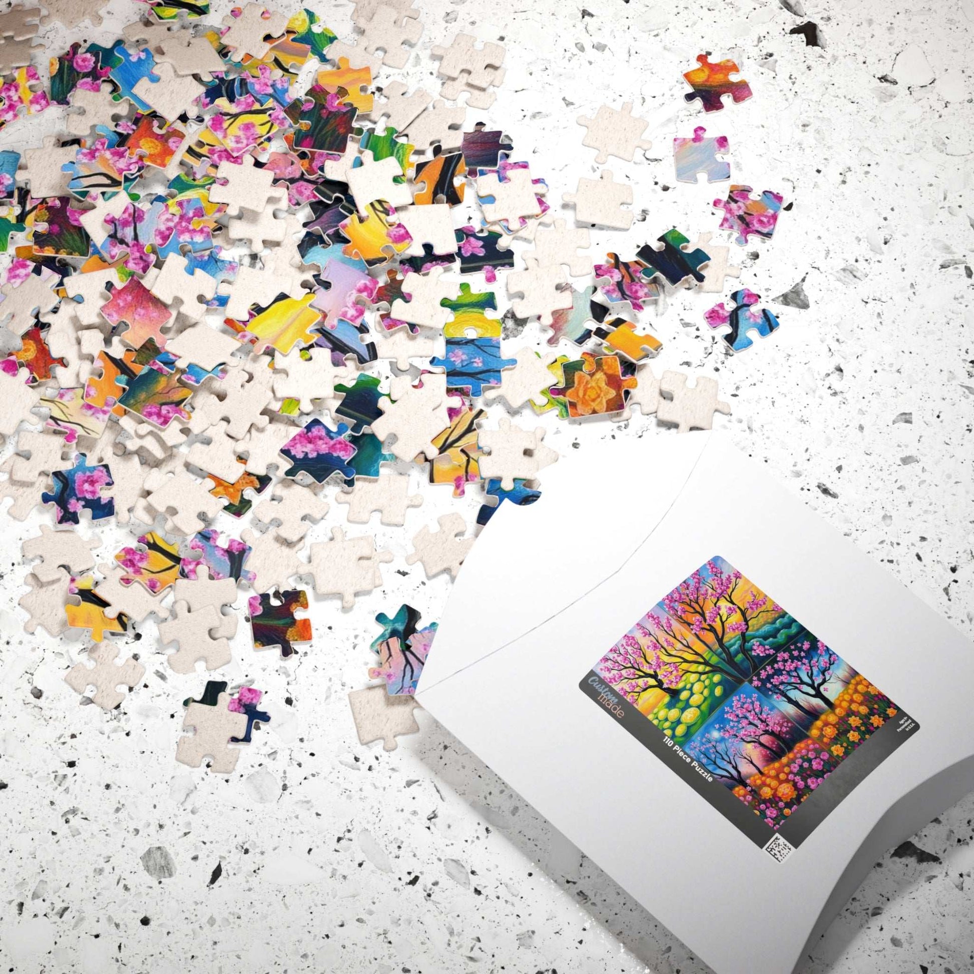 Four-Quadrant Landscape Puzzle - Nature Themed Collage Jigsaw for Adults, Ideal for Family Bonding, Mental Exercise, Gift for Friends Puzzle The Puzzle Chest