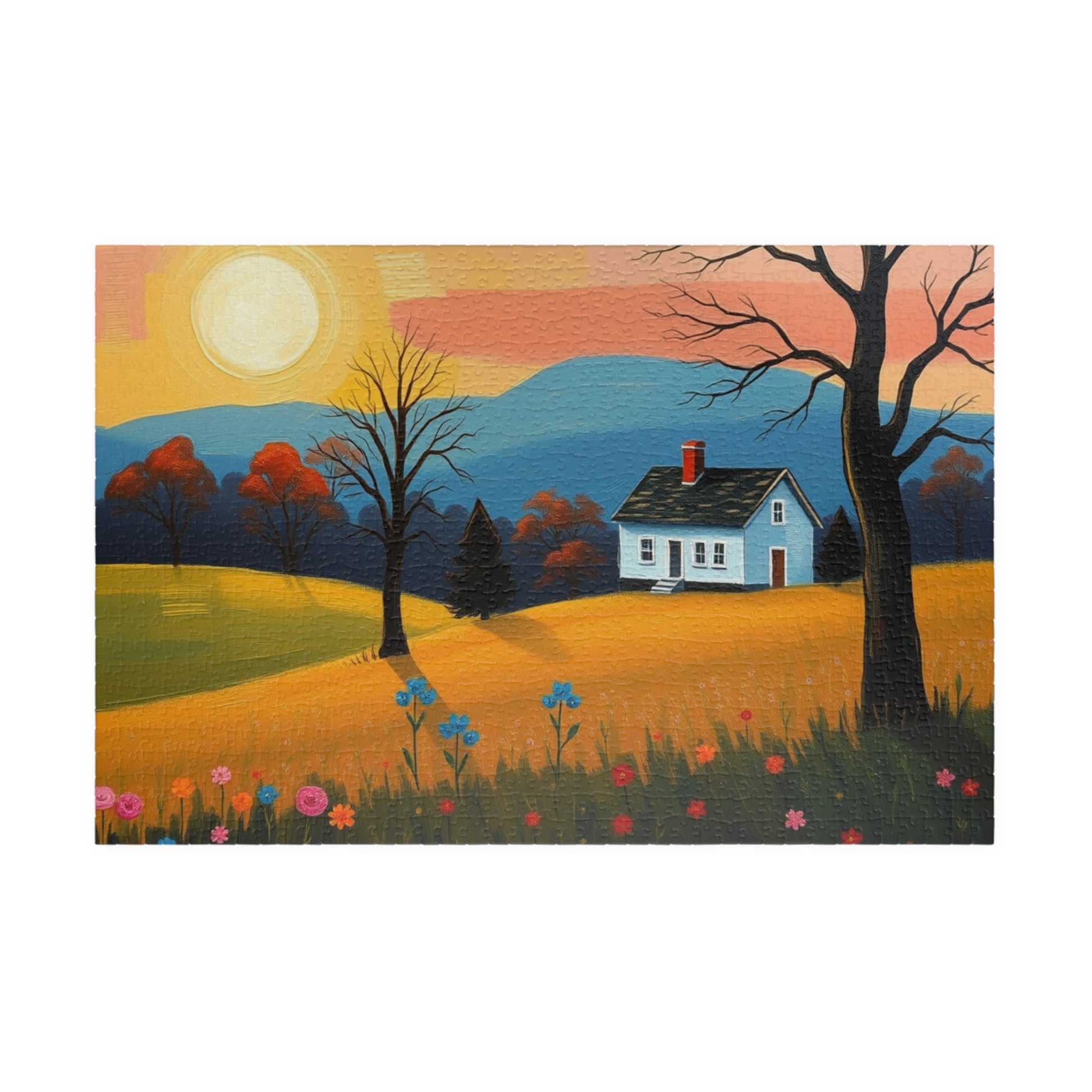 Scenic Landscape Puzzle | Perfect for Family Game Night, Seasonal Decor, Gift for Puzzle Lovers, Relaxation Activity, Cozy Indoor Fun 1014 pcs (Horizontal) Puzzle The Puzzle Chest