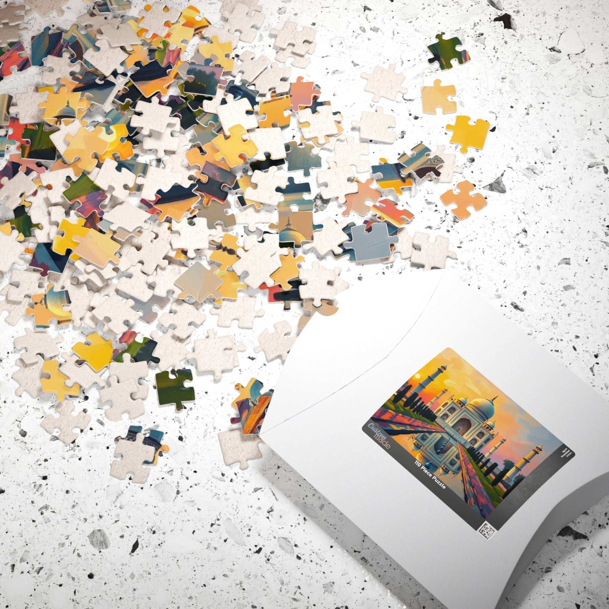 Taj Mahal Puzzle - Inspirational Monument in India, Faith-Based Historical Landmark, Muslim Art Gift Puzzle The Puzzle Chest