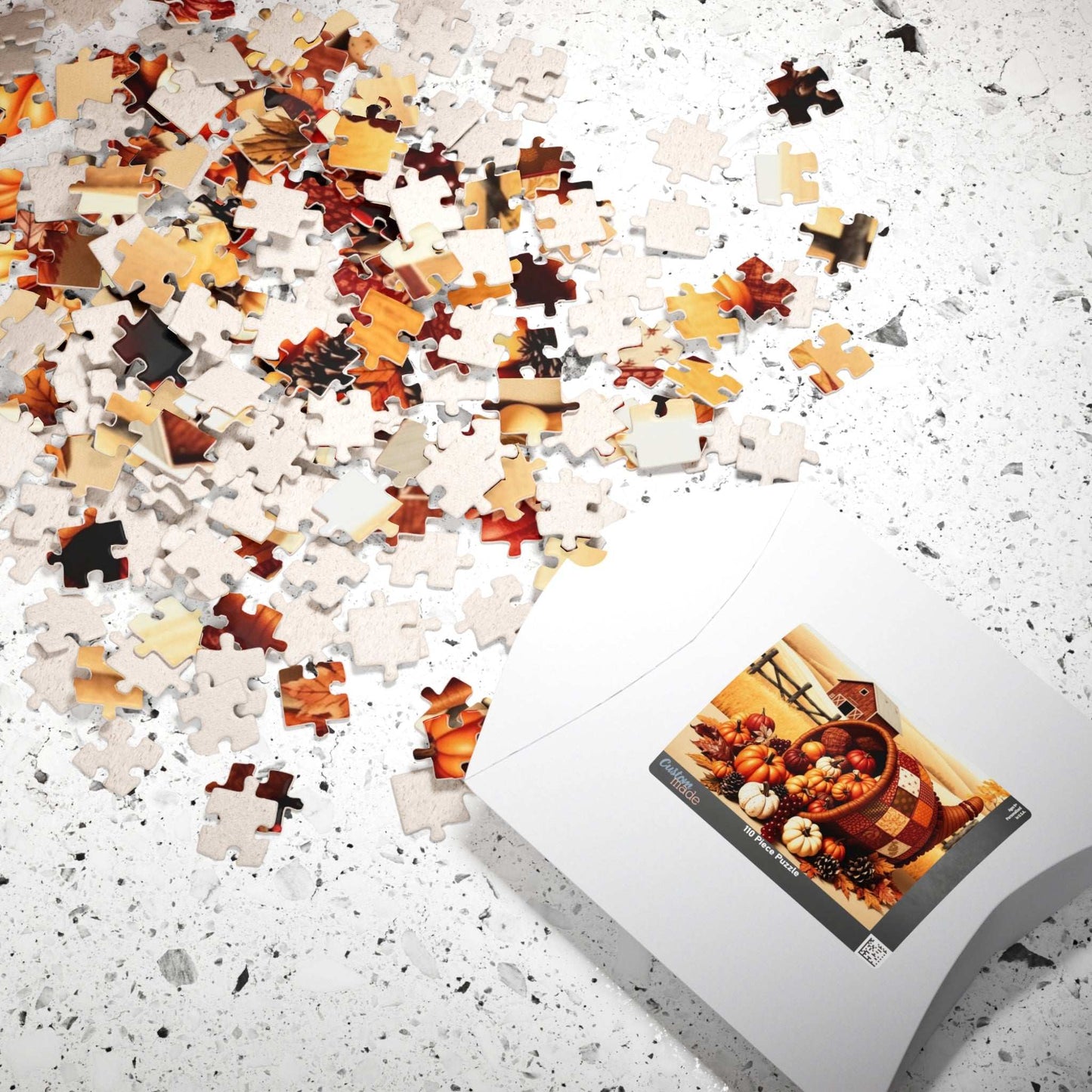 Cornucopia Jigsaw Puzzle - Fall Harvest Autumn Pumpkin Jigsaw Game Puzzle The Puzzle Chest