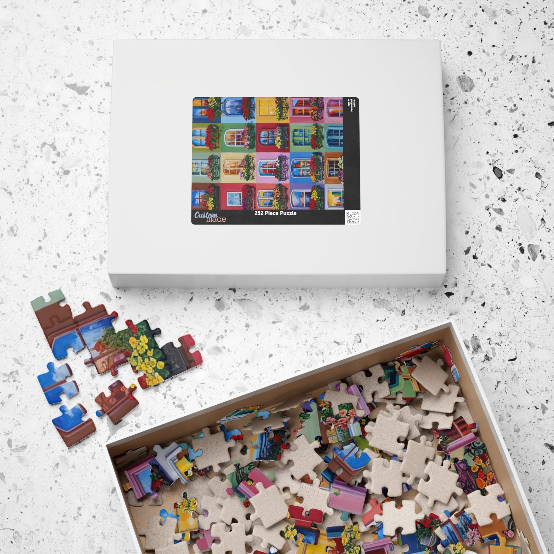 Floral Window Collage Puzzle, Colorful Jigsaw Adult Game for Home, Family or Solo Fun, Unique Puzzle Lover Gift, 110-1014 Piece Puzzle The Puzzle Chest