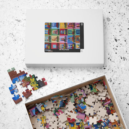 Floral Window Collage Puzzle, Colorful Jigsaw Adult Game for Home, Family or Solo Fun, Unique Puzzle Lover Gift, 110-1014 Piece Puzzle The Puzzle Chest