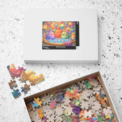 Pastel Bubble Chicken Puzzle – Whimsical Chickens in Rainbow Bubble Bath, Fairy-Tale Farm Animal Jigsaw Puzzle Puzzle The Puzzle Chest