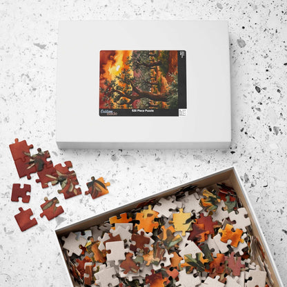 Olive Grove Sunset Puzzle, Landscape Jigsaw Game with Earthy Tones and Expressive Trees, Van Gogh-Inspired Unique Giftable Puzzle for Adults Puzzle The Puzzle Chest