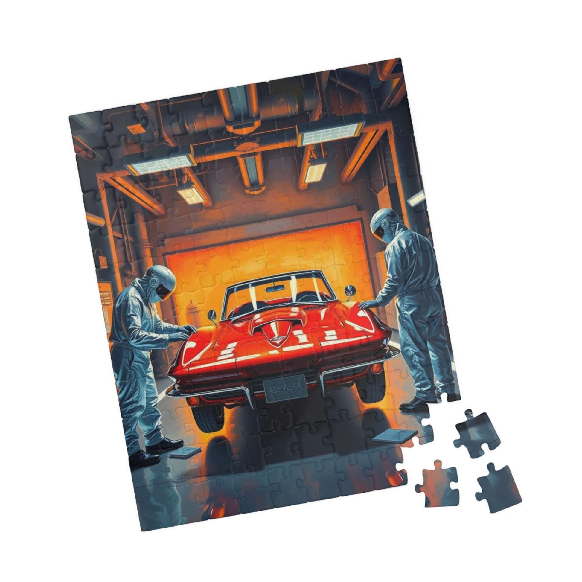 Classic Auto Restoration Puzzle, Nostalgic Vehicle Art Puzzle, Auto Enthusiast Gift Puzzle The Puzzle Chest
