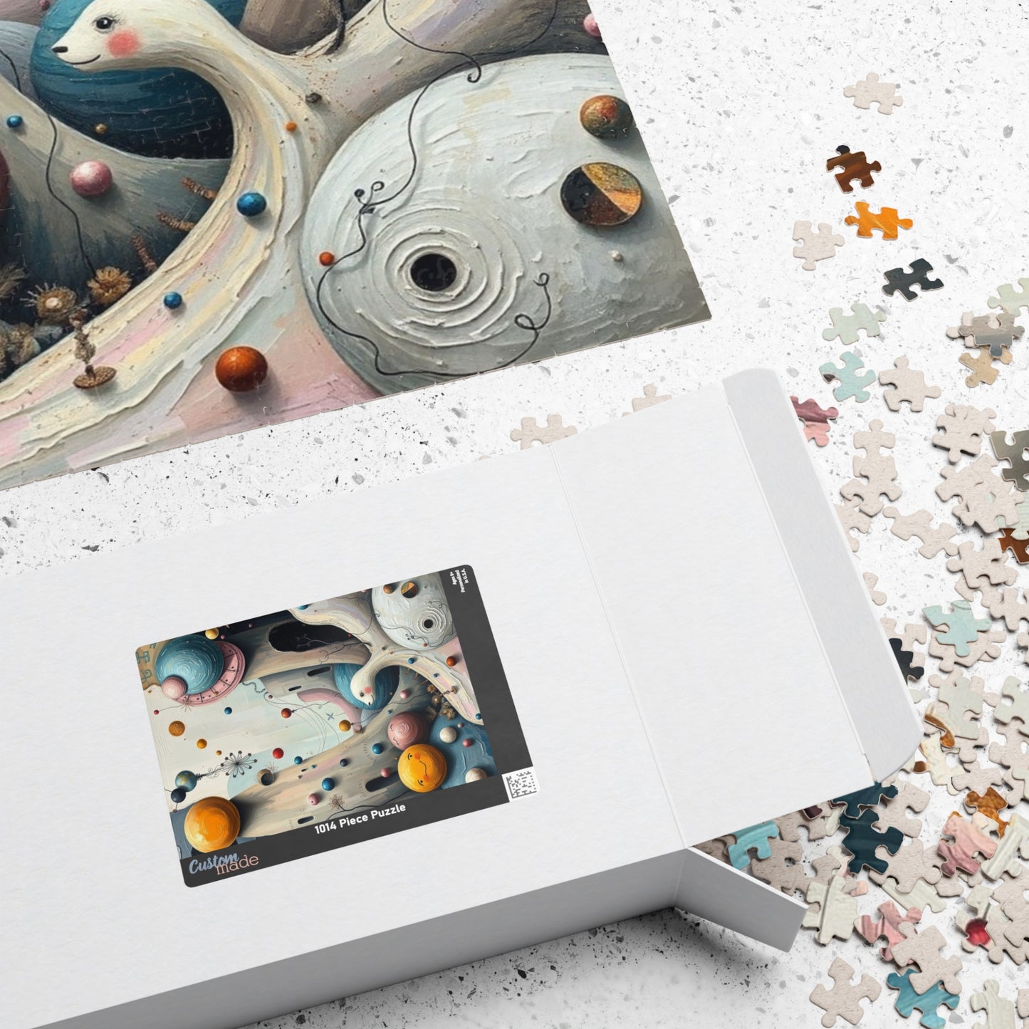 Fantastical Childlike World Puzzle for Adults, Abstract Shapes Jigsaw Game for Solo Fun, Family Activity, Puzzle Lover Gift for Friend Puzzle The Puzzle Chest