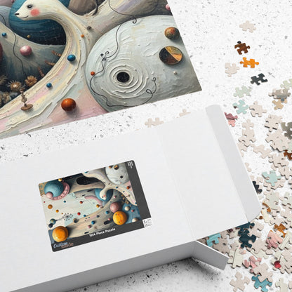 Fantastical Childlike World Puzzle for Adults, Abstract Shapes Jigsaw Game for Solo Fun, Family Activity, Puzzle Lover Gift for Friend Puzzle The Puzzle Chest