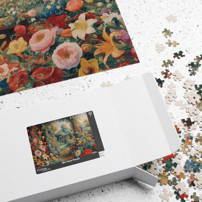 Florals Garden Puzzle | 110, 252, 520, 1014-pieces Flower Jigsaw Game | Perfect Gift for Nature Lovers, Family Fun Night, Relaxation Puzzle The Puzzle Chest