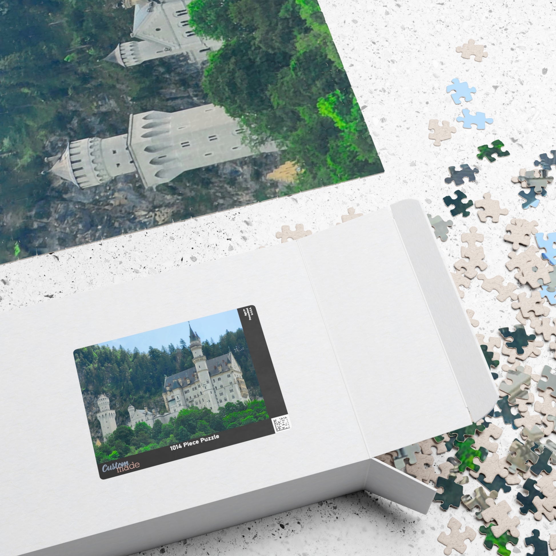 Neuschwanstein Castle Jigsaw Puzzle - Historical Landmark, Germany Bavarian Landscape Realistic Summer View, Alps German Architecture Puzzle The Puzzle Chest