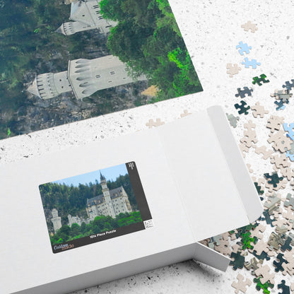 Neuschwanstein Castle Jigsaw Puzzle - Historical Landmark, Germany Bavarian Landscape Realistic Summer View, Alps German Architecture Puzzle The Puzzle Chest