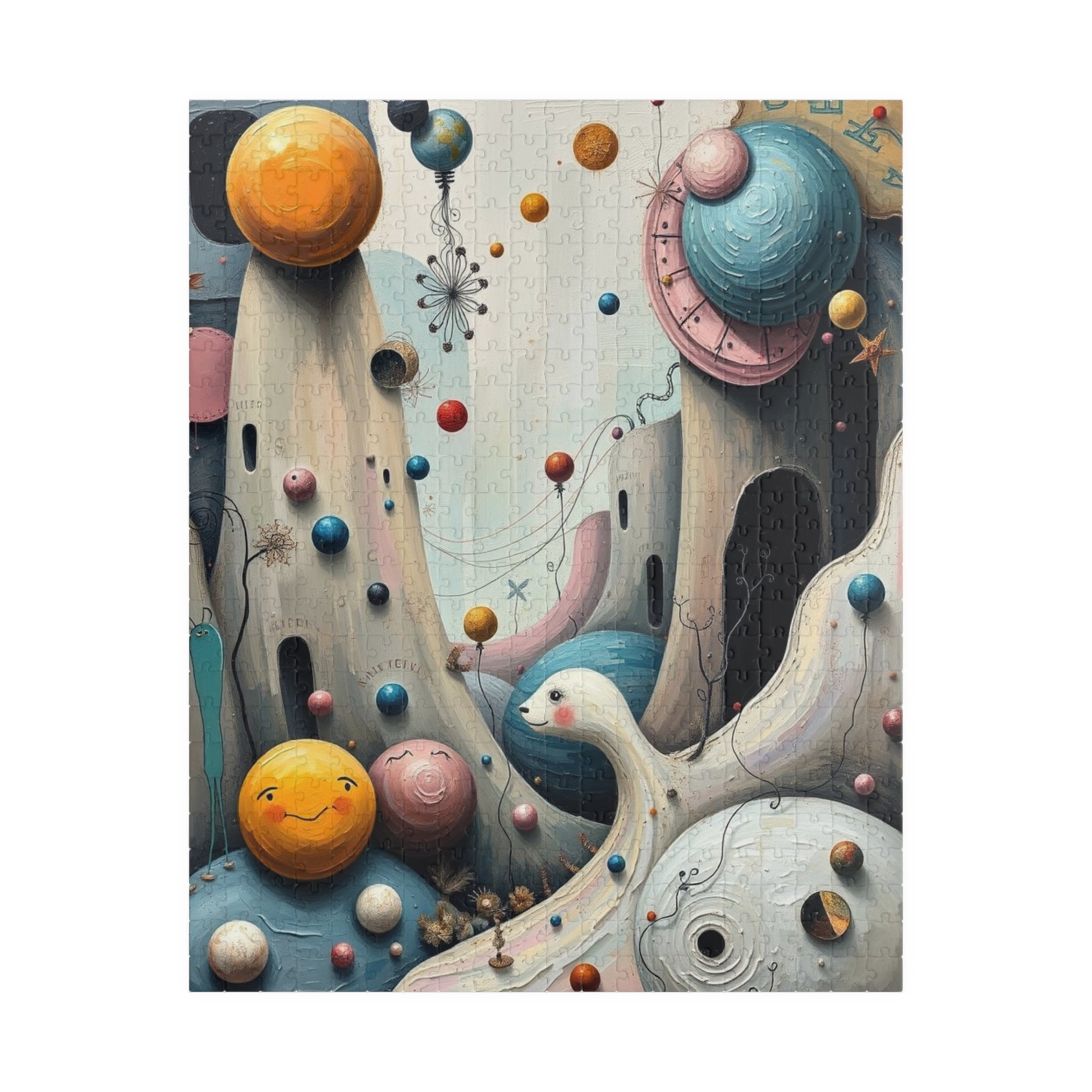 Fantastical Childlike World Puzzle for Adults, Abstract Shapes Jigsaw Game for Solo Fun, Family Activity, Puzzle Lover Gift for Friend 520 pcs (Vertical) Puzzle The Puzzle Chest