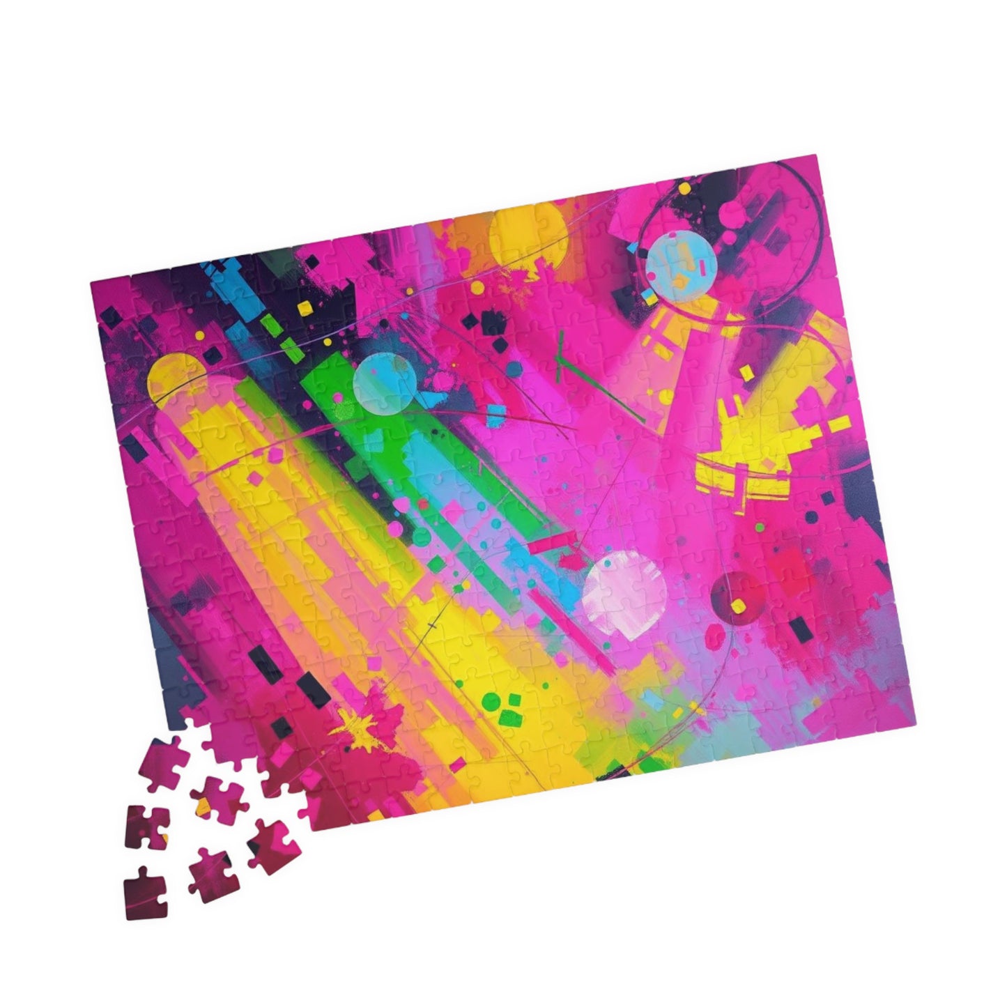 Vibrant Abstract Puzzle - Colorful Jigsaw Game for Adults Puzzle The Puzzle Chest