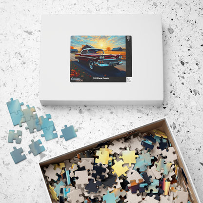 Vintage Car Puzzle - Classic 1957 Bel Air Jigsaw Game, Retro Auto Puzzle The Puzzle Chest