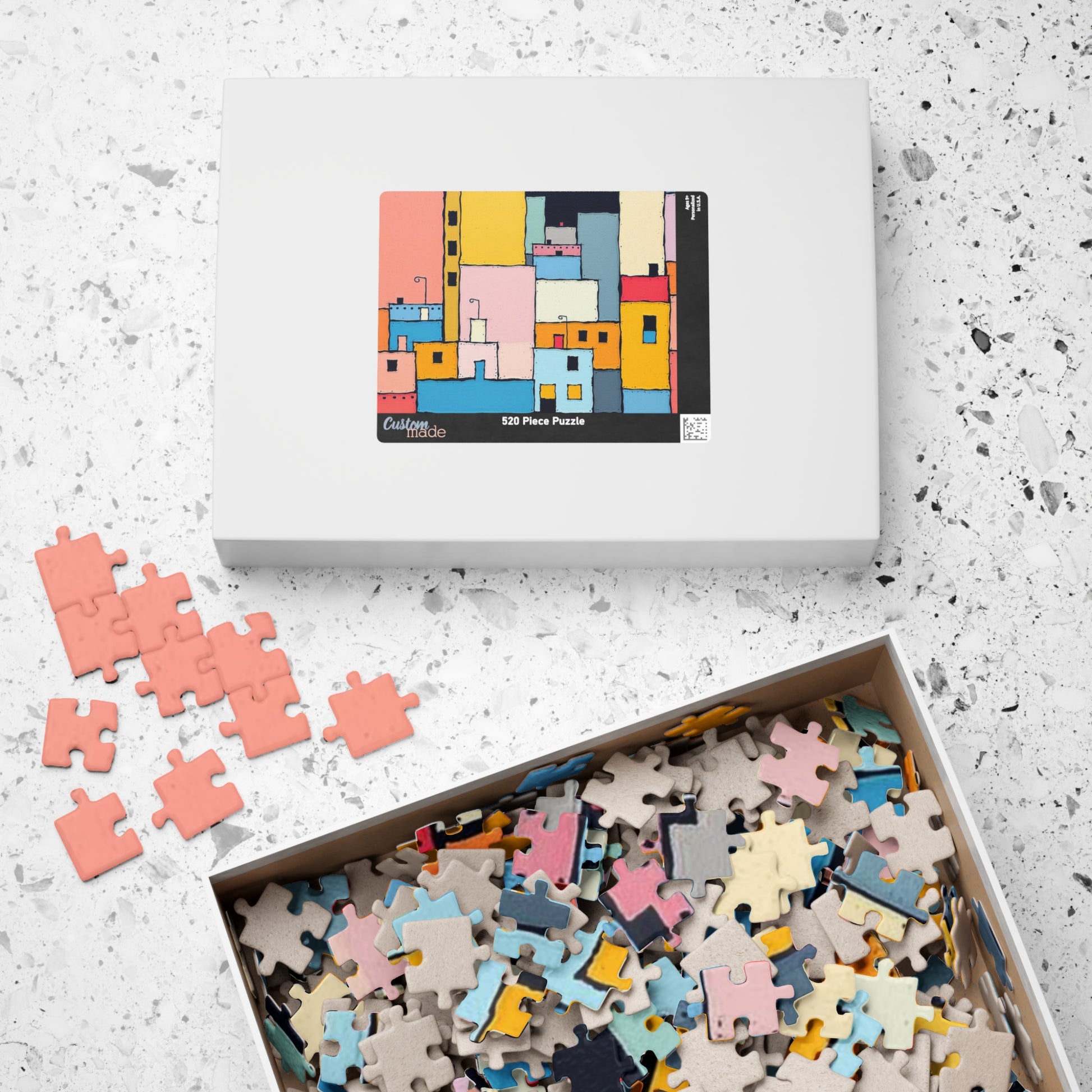 Colorful Abstract Jigsaw Puzzle - Urban Scene | Fun Activity for Family Game Night, Home Entertainment, Gift for Puzzle Lovers, or Holidays Puzzle The Puzzle Chest