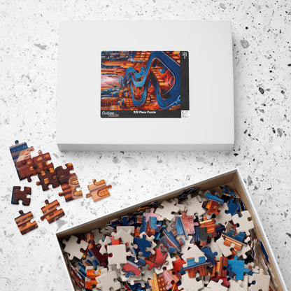 Surreal Cityscape Jigsaw Puzzle - 110, 252, 520, 1014-piece, Fun for Family Game Night, Unique Gift for Puzzle Lovers, Indoor Activities Puzzle The Puzzle Chest