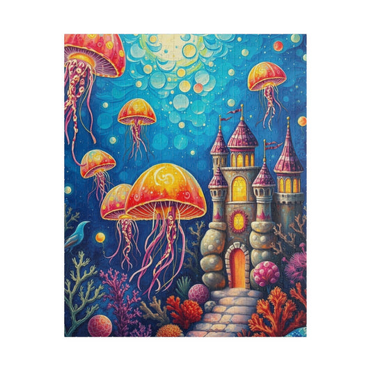 Underwater Kingdom Puzzle, Colorful Ocean Scene Puzzle, Fun Indoor Activity, Family Game Night, Nautical Decor Gift, Kids and Adults 520 pcs (Vertical) Puzzle The Puzzle Chest