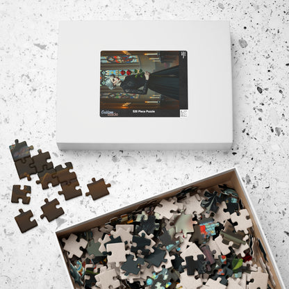 Puzzle, Gothic Art Woman's Portrait in Stained Glass Cathedral, Adult Dark Fantasy Jigsaw Game, Relaxing Activity, MIndfulness Puzzle The Puzzle Chest